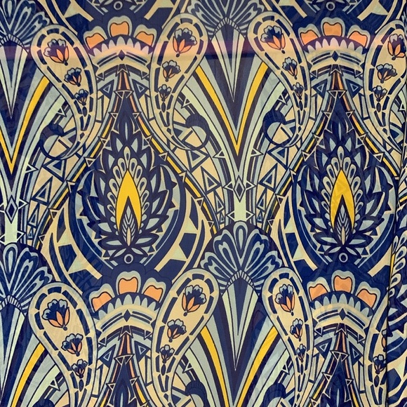 Candy Rose Fringe Hem Sheer Paisley Mosaic Boho Poncho Sheer Kimono - Picture 11 of 12